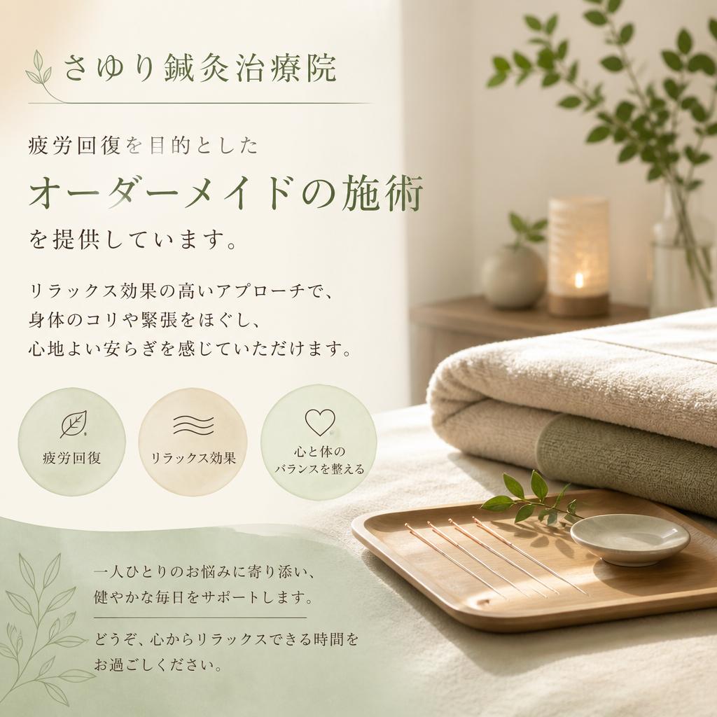 疲労回復効果とリラクゼーション
